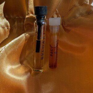 Bal A Versailles and Bvgari Black samples one each